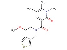N-(2-methoxyethyl)-1,5,6-trimethyl-2-oxo-N-(3-thienylmethyl)-1,2-dihydropyridine-3-carboxamide