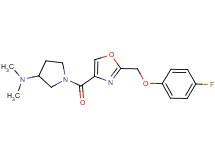 1-({2-[(4-fluorophenoxy)methyl]-1,3-oxazol-4-yl}carbonyl)-N,N-dimethyl-3-pyrrolidinamine