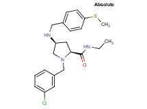 (4S)-1-(3-chlorobenzyl)-N-ethyl-4-{[4-(methylthio)benzyl]amino}-L-prolinamide