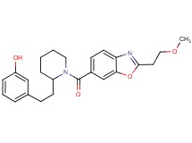 3-[2-(1-{[2-(2-methoxyethyl)-1,3-benzoxazol-6-yl]carbonyl}-2-piperidinyl)ethyl]phenol