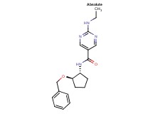 N-[(1R,2R)-2-(benzyloxy)cyclopentyl]-2-(ethylamino)pyrimidine-5-carboxamide
