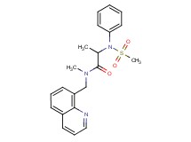 N-methyl-2-[(methylsulfonyl)(phenyl)amino]-N-(quinolin-8-ylmethyl)propanamide