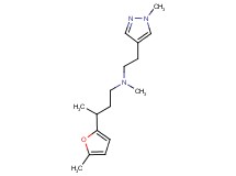 N-methyl-3-(5-methyl-2-furyl)-N-[2-(1-methyl-1H-pyrazol-4-yl)ethyl]butan-1-amine