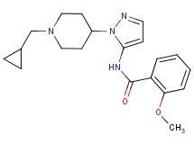 N-{1-[1-(cyclopropylmethyl)-4-piperidinyl]-1H-pyrazol-5-yl}-2-methoxybenzamide