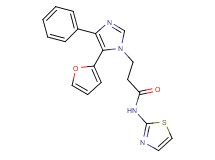 3-[5-(2-furyl)-4-phenyl-1H-imidazol-1-yl]-N-1,3-thiazol-2-ylpropanamide