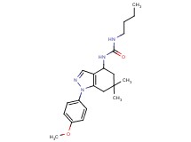 N-butyl-N'-[1-(4-methoxyphenyl)-6,6-dimethyl-4,5,6,7-tetrahydro-1H-indazol-4-yl]urea