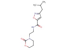 3-isobutyl-N-[2-(2-oxo-1,3-oxazinan-3-yl)ethyl]isoxazole-5-carboxamide