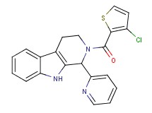 2-[(3-chloro-2-thienyl)carbonyl]-1-(2-pyridinyl)-2,3,4,9-tetrahydro-1H-beta-carboline