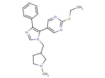2-(ethylthio)-5-{1-[(1-methylpyrrolidin-3-yl)methyl]-4-phenyl-1H-imidazol-5-yl}pyrimidine