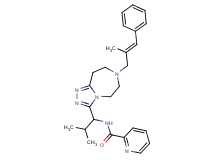 N-(2-methyl-1-{7-[(2E)-2-methyl-3-phenyl-2-propen-1-yl]-6,7,8,9-tetrahydro-5H-[1,2,4]triazolo[4,3-d][1,4]diazepin-3-yl}propyl)-2-pyridinecarboxamide