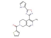 6-methyl-5-[5-(1H-pyrrol-2-yl)-1,2,4-oxadiazol-3-yl]-2-(2-thienylcarbonyl)-1,2,3,4-tetrahydro-2,7-naphthyridine