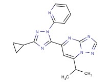5-(3-cyclopropyl-1-pyridin-2-yl-1H-1,2,4-triazol-5-yl)-7-isopropyl[1,2,4]triazolo[1,5-a]pyrimidine