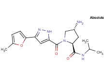 (2S,4R)-4-amino-N-isopropyl-1-{[3-(5-methyl-2-furyl)-1H-pyrazol-5-yl]carbonyl}pyrrolidine-2-carboxamide