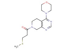 7-[3-(methylthio)propanoyl]-4-morpholin-4-yl-5,6,7,8-tetrahydropyrido[3,4-d]pyrimidine