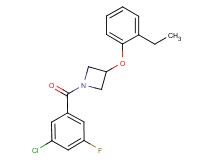 1-(3-chloro-5-fluorobenzoyl)-3-(2-ethylphenoxy)azetidine