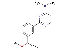 2-[3-(1-methoxyethyl)phenyl]-N,N-dimethylpyrimidin-4-amine