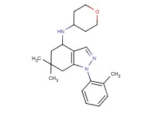 6,6-dimethyl-1-(2-methylphenyl)-N-(tetrahydro-2H-pyran-4-yl)-4,5,6,7-tetrahydro-1H-indazol-4-amine
