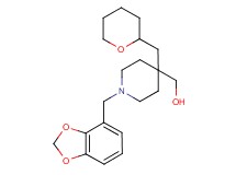 [1-(1,3-benzodioxol-4-ylmethyl)-4-(tetrahydro-2H-pyran-2-ylmethyl)-4-piperidinyl]methanol