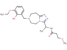 N-{1-[7-(3-ethoxy-2-hydroxybenzyl)-6,7,8,9-tetrahydro-5H-[1,2,4]triazolo[4,3-d][1,4]diazepin-3-yl]ethyl}-3-methoxypropanamide