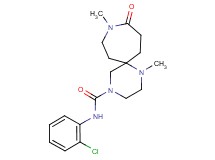 N-(2-chlorophenyl)-1,9-dimethyl-10-oxo-1,4,9-triazaspiro[5.6]dodecane-4-carboxamide