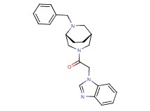 1-{2-[(1R*,5R*)-6-benzyl-3,6-diazabicyclo[3.2.2]non-3-yl]-2-oxoethyl}-1H-benzimidazole