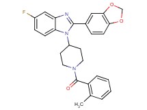 2-(1,3-benzodioxol-5-yl)-5-fluoro-1-[1-(2-methylbenzoyl)-4-piperidinyl]-1H-benzimidazole