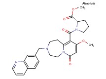 methyl 1-{[9-methoxy-7-oxo-3-(7-quinolinylmethyl)-1,2,3,4,5,7-hexahydropyrido[1,2-d][1,4]diazepin-10-yl]carbonyl}-L-prolinate