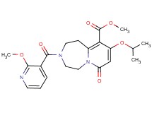 methyl 9-isopropoxy-3-[(2-methoxy-3-pyridinyl)carbonyl]-7-oxo-1,2,3,4,5,7-hexahydropyrido[1,2-d][1,4]diazepine-10-carboxylate