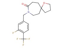 8-[3-fluoro-4-(trifluoromethyl)benzyl]-1-oxa-8-azaspiro[4.6]undecan-9-one