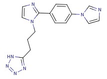 5-(3-{2-[4-(1H-imidazol-1-yl)phenyl]-1H-imidazol-1-yl}propyl)-1H-tetrazole