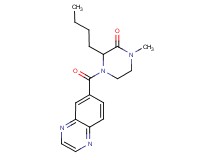 3-butyl-1-methyl-4-(6-quinoxalinylcarbonyl)-2-piperazinone