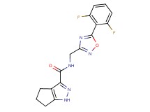 N-{[5-(2,6-difluorophenyl)-1,2,4-oxadiazol-3-yl]methyl}-1,4,5,6-tetrahydrocyclopenta[c]pyrazole-3-carboxamide