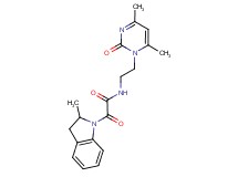 N-[2-(4,6-dimethyl-2-oxopyrimidin-1(2H)-yl)ethyl]-2-(2-methyl-2,3-dihydro-1H-indol-1-yl)-2-oxoacetamide