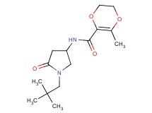 N-[1-(2,2-dimethylpropyl)-5-oxo-3-pyrrolidinyl]-3-methyl-5,6-dihydro-1,4-dioxine-2-carboxamide
