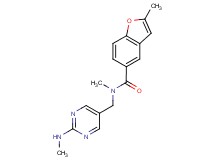 N,2-dimethyl-N-{[2-(methylamino)-5-pyrimidinyl]methyl}-1-benzofuran-5-carboxamide