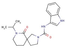 N-1H-indol-3-yl-7-isopropyl-6-oxo-2,7-diazaspiro[4.5]decane-2-carboxamide