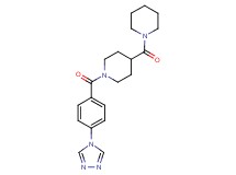 4-(1-piperidinylcarbonyl)-1-[4-(4H-1,2,4-triazol-4-yl)benzoyl]piperidine