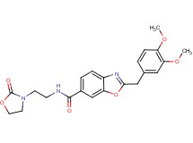 2-(3,4-dimethoxybenzyl)-N-[2-(2-oxo-1,3-oxazolidin-3-yl)ethyl]-1,3-benzoxazole-6-carboxamide