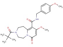 3-(2,2-dimethylpropanoyl)-9-methoxy-N-(4-methoxybenzyl)-7-oxo-1,2,3,4,5,7-hexahydropyrido[1,2-d][1,4]diazepine-10-carboxamide