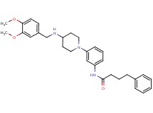 N-(3-{4-[(3,4-dimethoxybenzyl)amino]-1-piperidinyl}phenyl)-4-phenylbutanamide