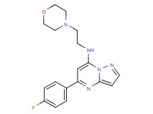 5-(4-fluorophenyl)-N-[2-(4-morpholinyl)ethyl]pyrazolo[1,5-a]pyrimidin-7-amine