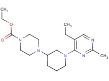 ethyl 4-[1-(5-ethyl-2-methyl-4-pyrimidinyl)-3-piperidinyl]-1-piperazinecarboxylate