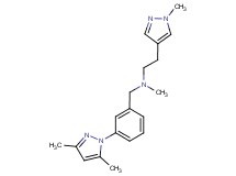 N-[3-(3,5-dimethyl-1H-pyrazol-1-yl)benzyl]-N-methyl-2-(1-methyl-1H-pyrazol-4-yl)ethanamine