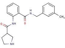 N-(2-{[(3-methylbenzyl)amino]carbonyl}phenyl)pyrrolidine-3-carboxamide