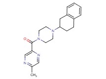 2-methyl-5-{[4-(1,2,3,4-tetrahydro-2-naphthalenyl)-1-piperazinyl]carbonyl}pyrazine