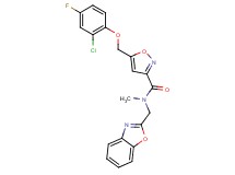 N-(1,3-benzoxazol-2-ylmethyl)-5-[(2-chloro-4-fluorophenoxy)methyl]-N-methyl-3-isoxazolecarboxamide