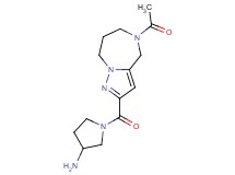 1-[(5-acetyl-5,6,7,8-tetrahydro-4H-pyrazolo[1,5-a][1,4]diazepin-2-yl)carbonyl]-3-pyrrolidinamine hydrochloride