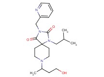 8-(3-hydroxy-1-methylpropyl)-1-isobutyl-3-(2-pyridinylmethyl)-1,3,8-triazaspiro[4.5]decane-2,4-dione