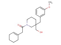 [1-(1-cyclohexen-1-ylacetyl)-3-(3-methoxybenzyl)-3-piperidinyl]methanol