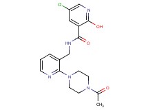 N-{[2-(4-acetyl-1-piperazinyl)-3-pyridinyl]methyl}-5-chloro-2-hydroxynicotinamide